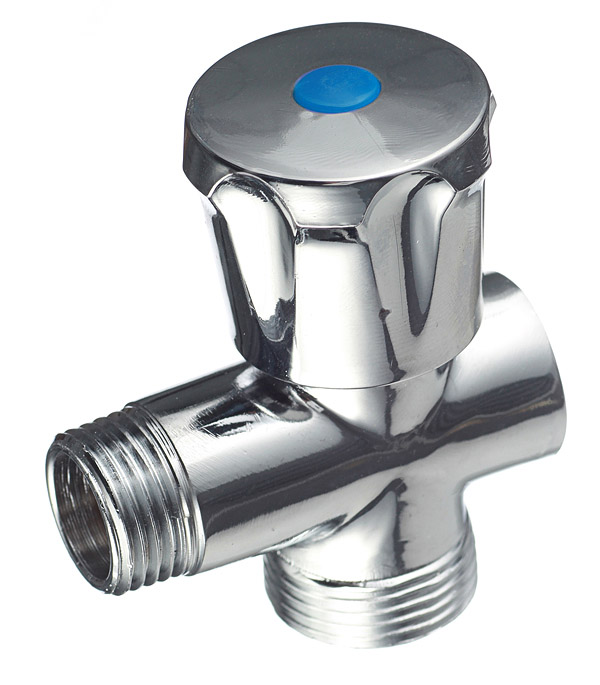 Вентиль-тройник 1/2" х 3/4" х 1/2" VALTEC для бытовой техники никелированный