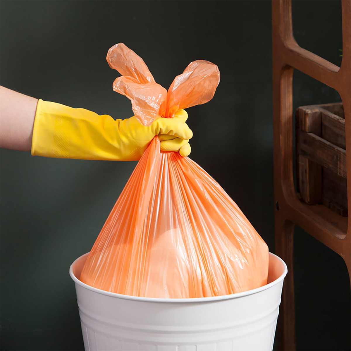 Мешки для мусора с завязками 60 л рулон 20 шт. (1/30) "york"