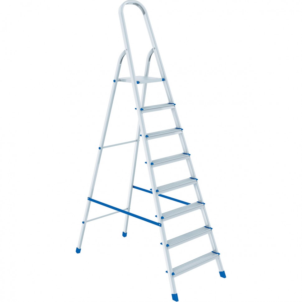 Стремянка, 8 ступеней, алюминиевая, Сибртех (97718)