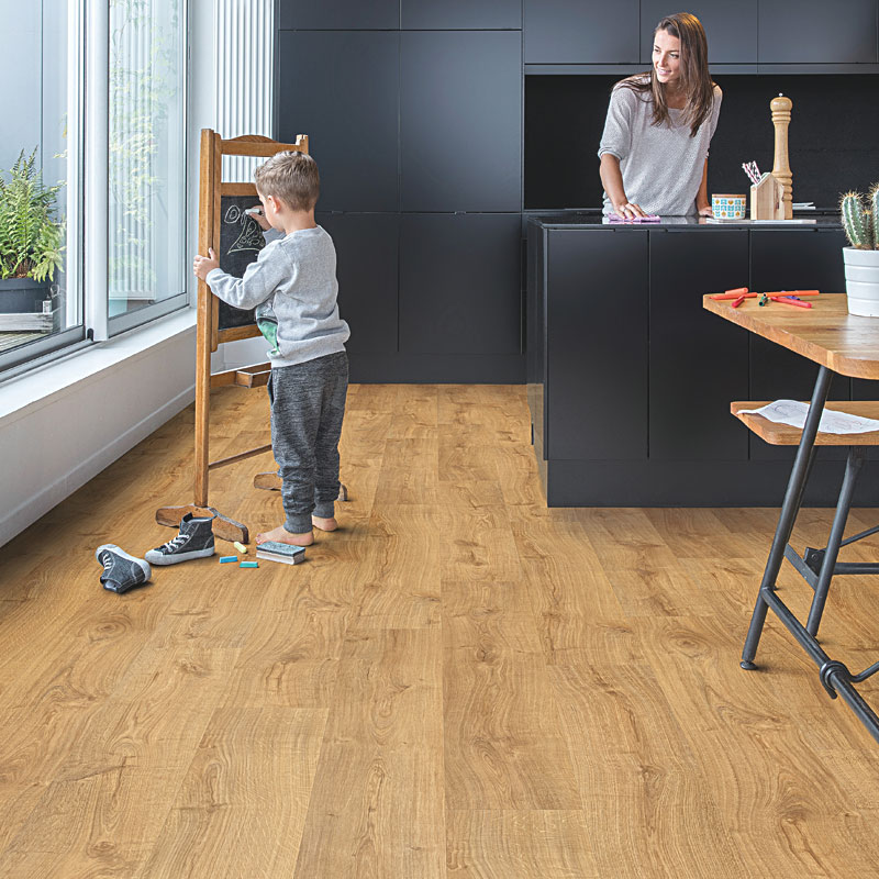 ПВХ-плитка Quick-Step Alpha Vinyl Medium Planks AVMP 40088 Дуб осенний медовый