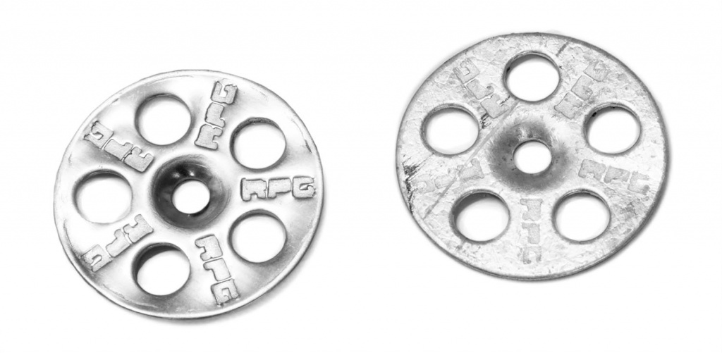 Оцинкованный металлический грибок для утеплителя шайба рондоль Руспанель - Ruspanel Размер = Д 35 Тол 0.8 Расход = 1 панель 2500х600 = 8 шт цена за 1 шт.