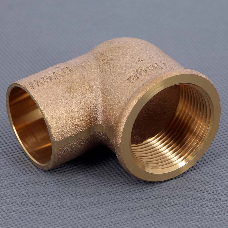 Угол 90° переходной пайка - ВР 35 x 1"1/4 VIEGA бронза