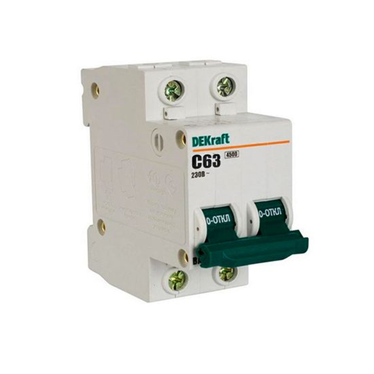 Выключатель автомат. ва-101 2р 32а 4,5ка тип с (1/6/72) "dekraft"