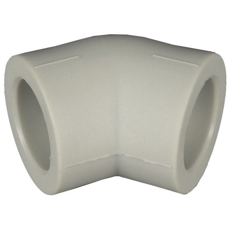 Угол 45° 50 мм полипропилен PP-R под сварку FV-PLAST серый