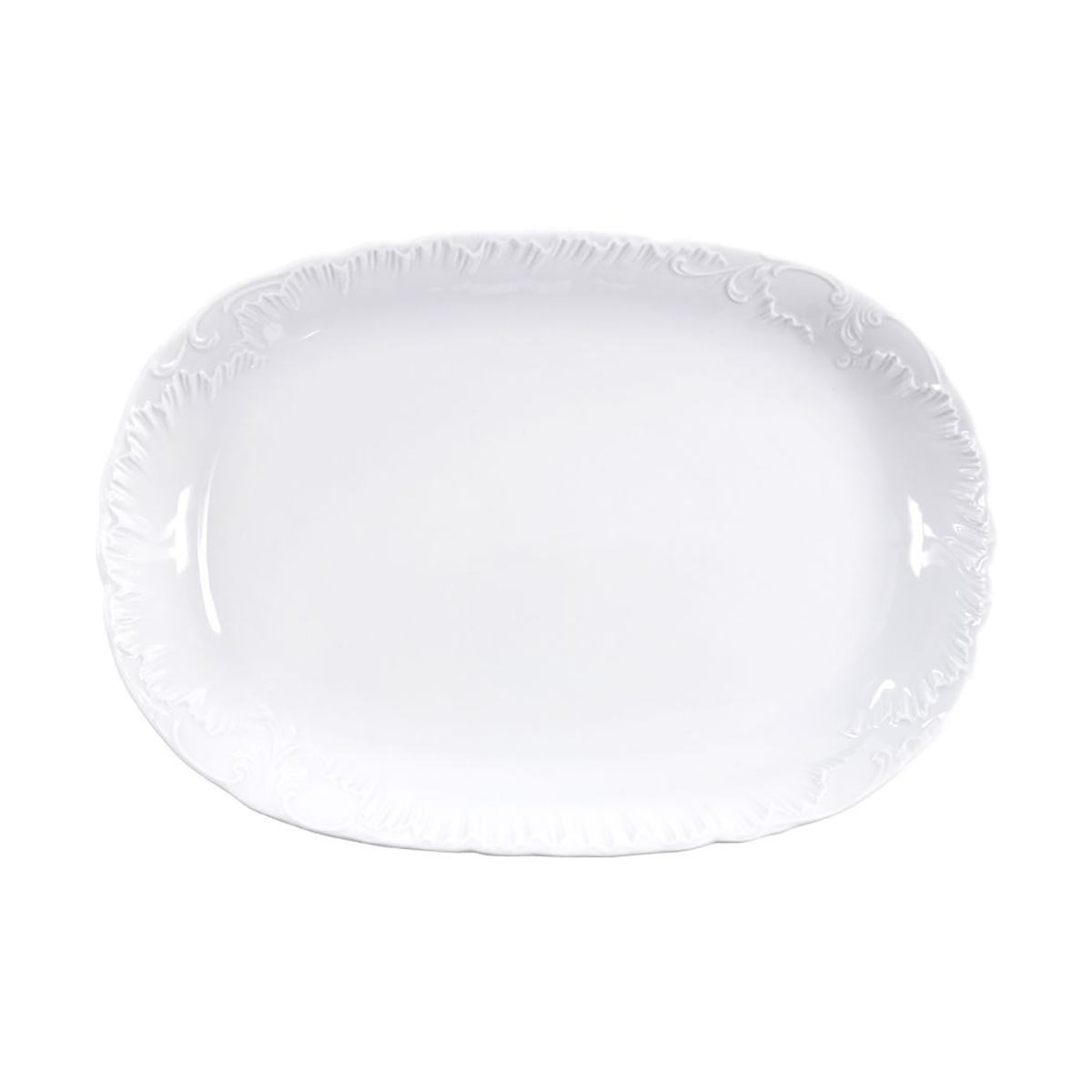 Блюдо овальное "rococo" 29 см (1/6/36) "cmielow" 0032300 rococo
