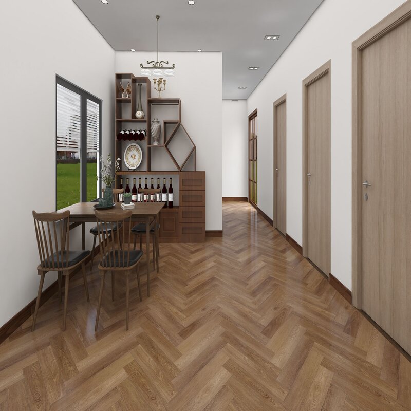 SPC Ламинат Hoi Lock Flooring Herringbone Shanghai 3033016SH Цинь (B)