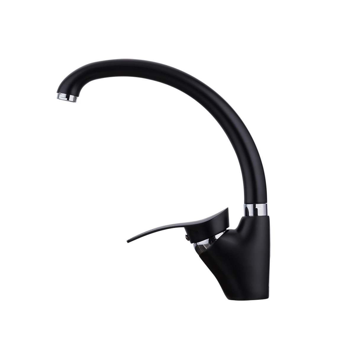 Смеситель для кухни f4101-11 высокий поворотн. излив, черный (1/10) "frap"