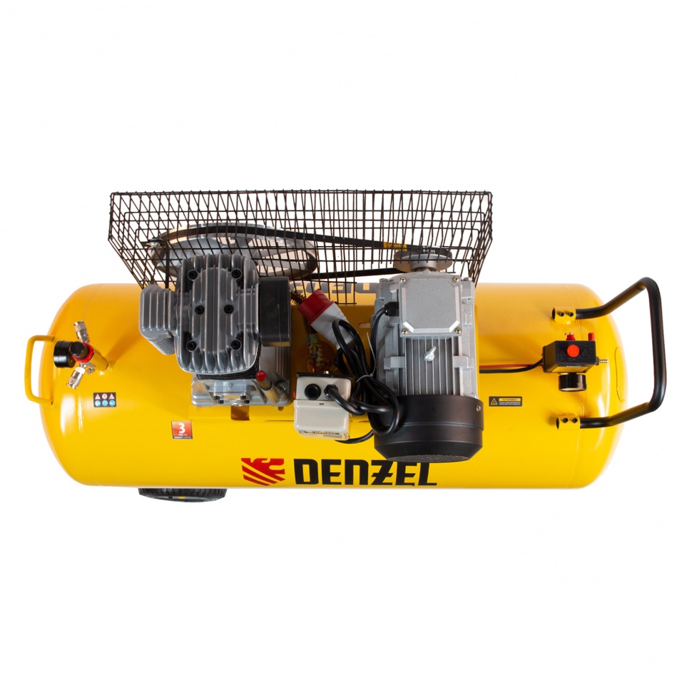 Компрессор воздушный BCI3000-T/200, ременный привод , 3.0 кВт, 200 литров, 530 л/мин Denzel (58119)