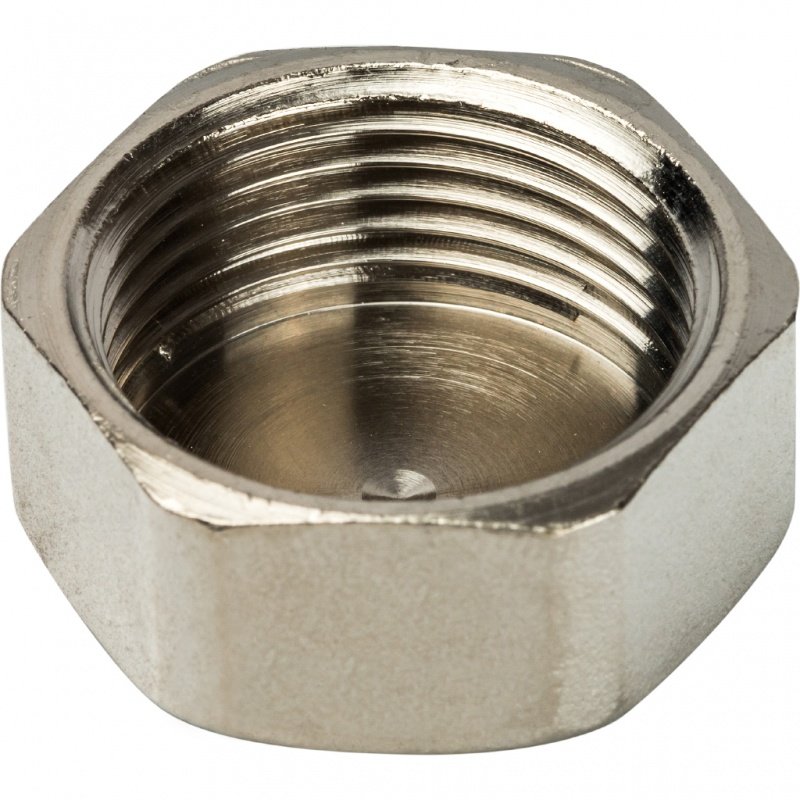 Заглушка резьбовая ВР 3/4" никель STOUT