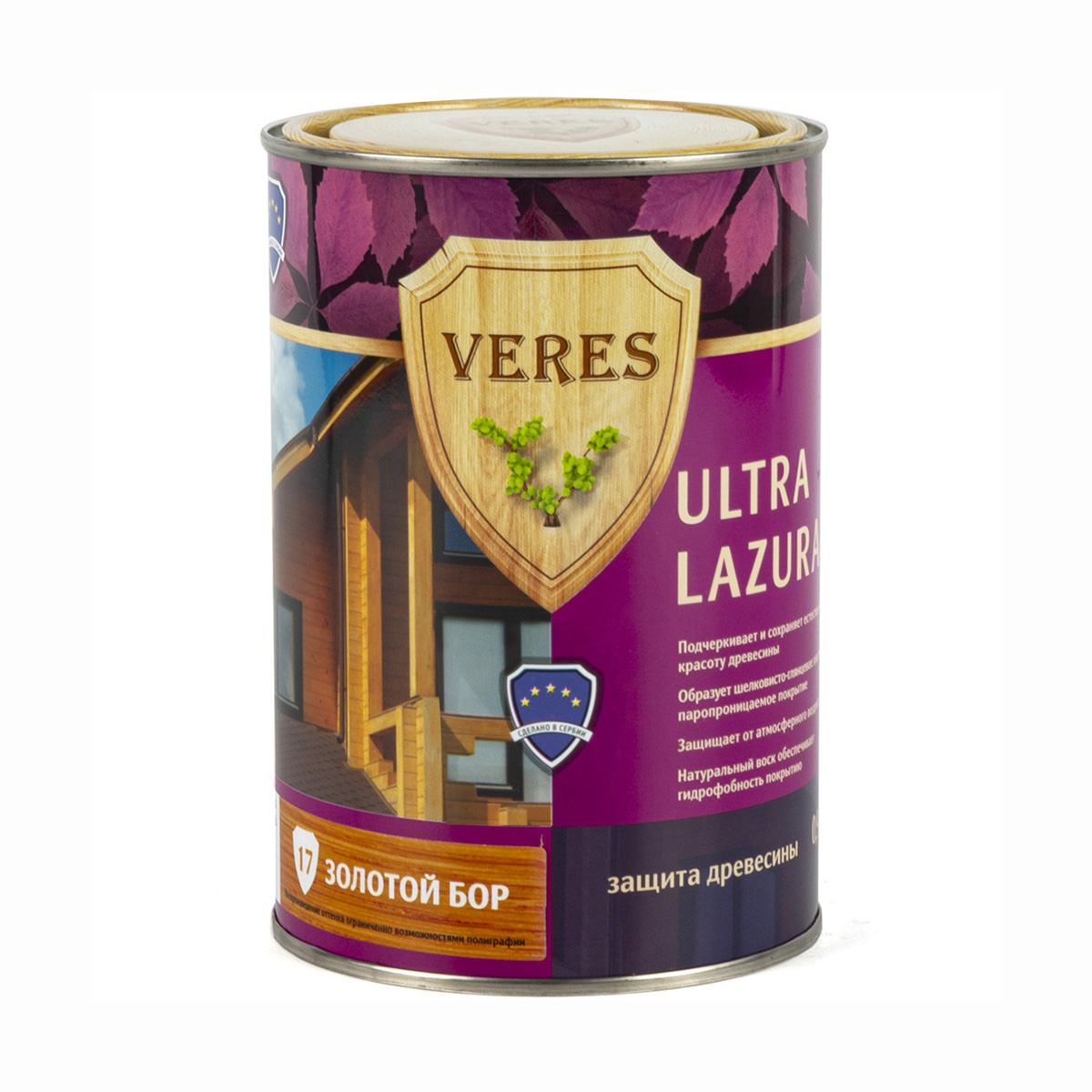 Верес ультра лазура №17 золотой бор  0,9 л (1/6) "veres"