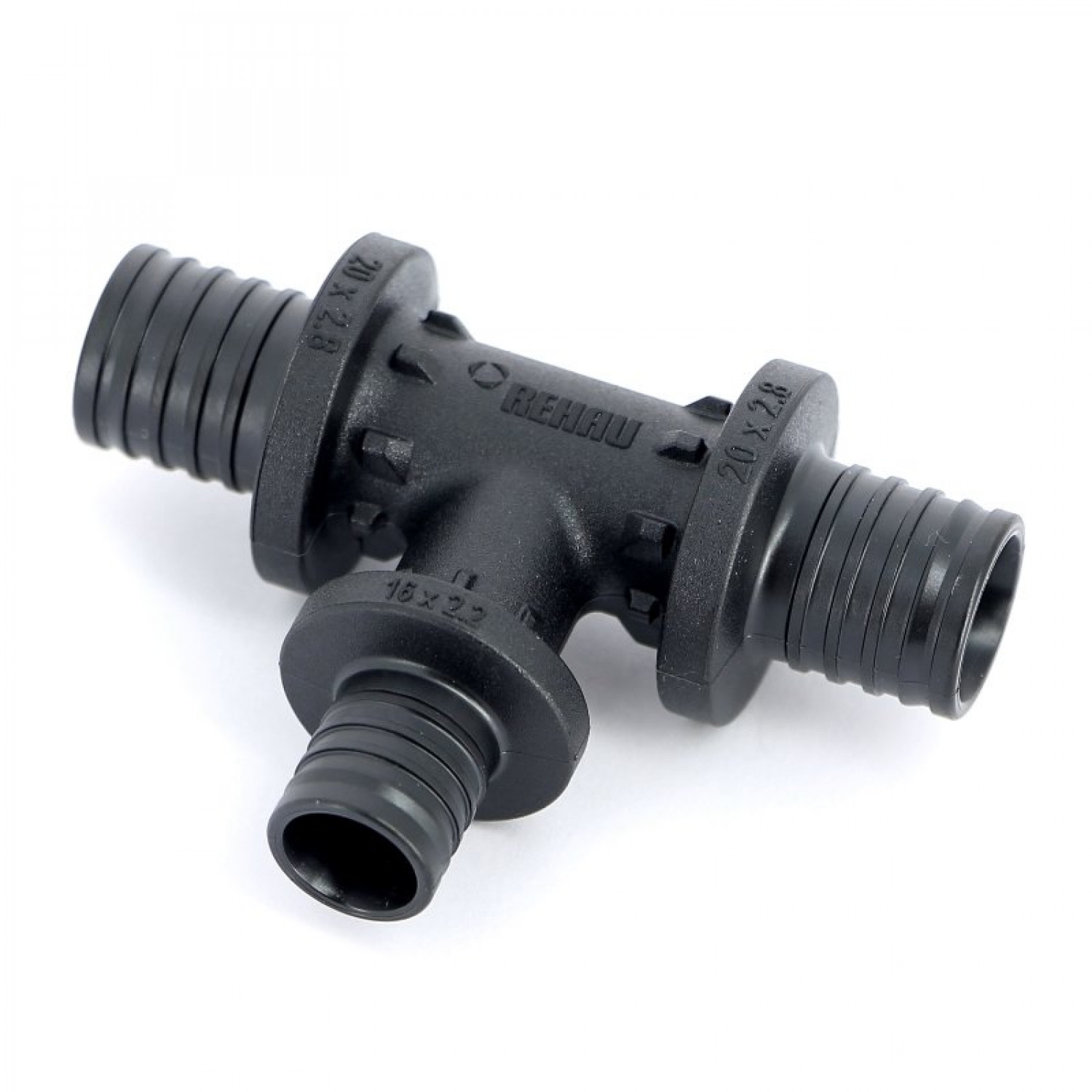 Тройник редукция 20 x 16 x 20 REHAU RAUTITAN PX пластик