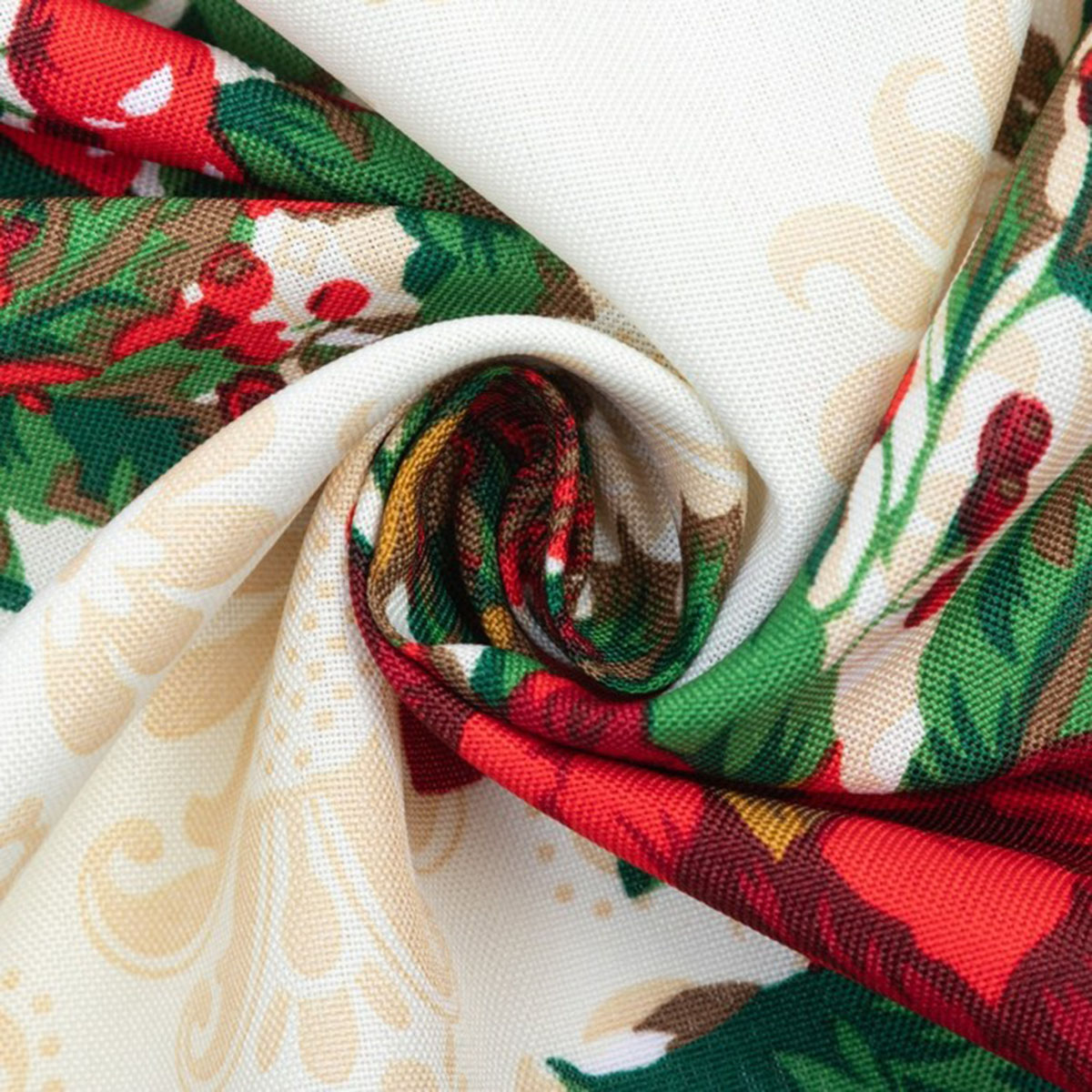 Скатерть "доляна" новогодние украшения 110*145 см (1) 7731132