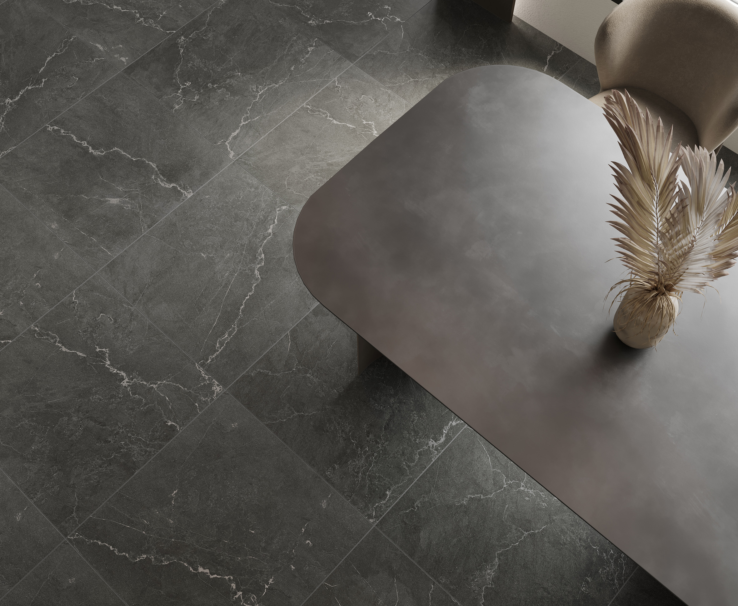 Leda black керамогранит карвинг 60x60