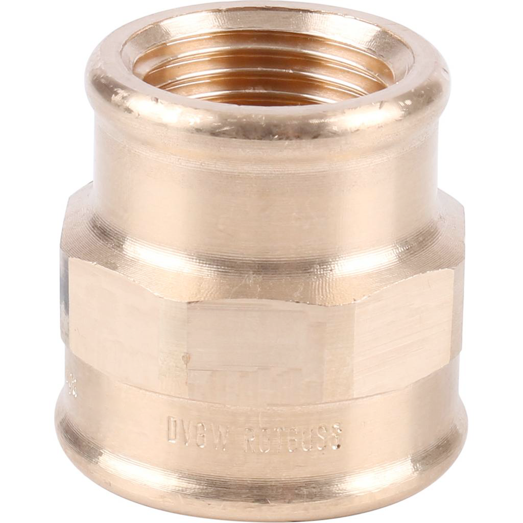 Муфта резьбовая (ВР) 3/8" x 1/4" бронза VIEGA (282103)