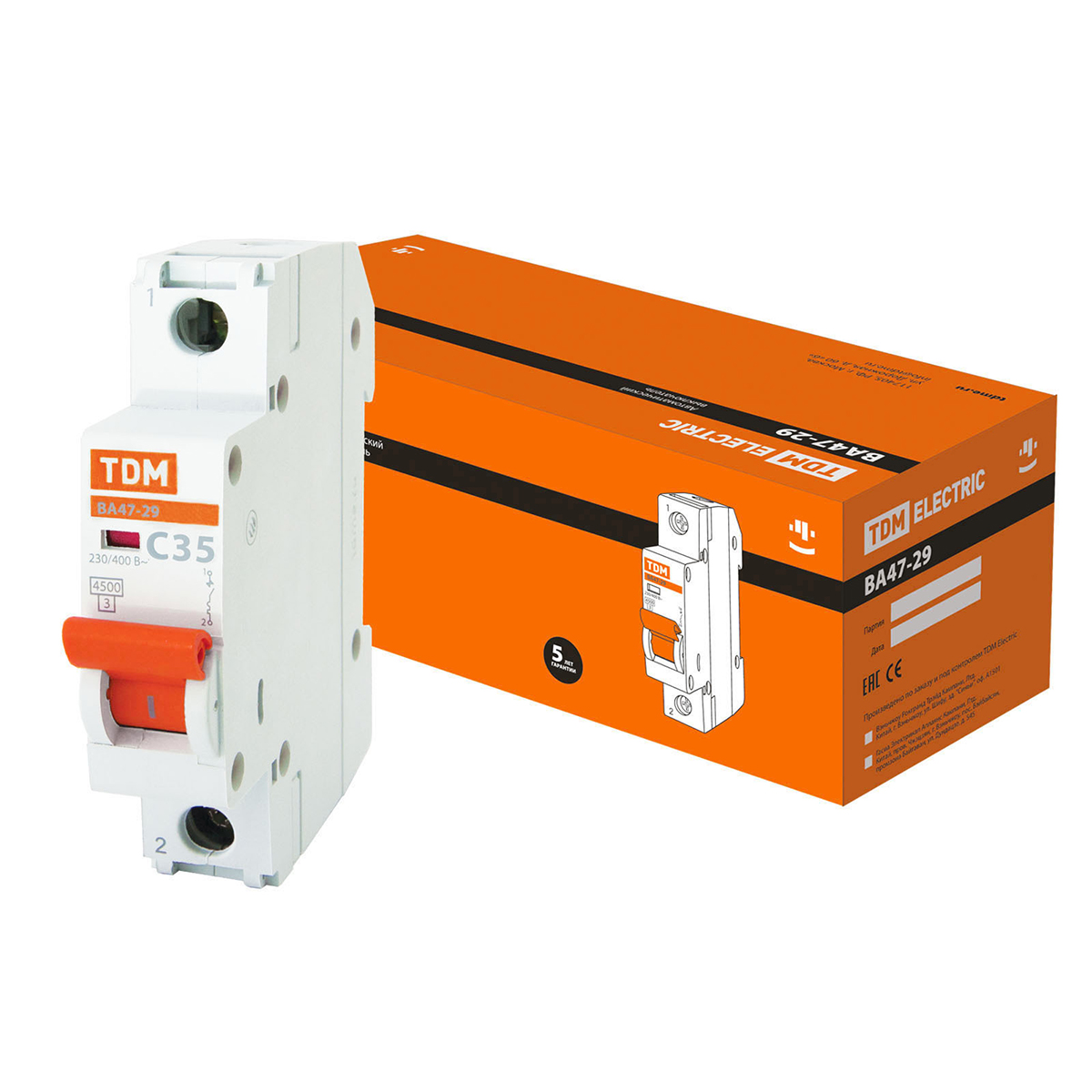 Выключатель автомат. ва47-29 1р 32а 4,5ка тип с (12/120) tdm sq0206-0077