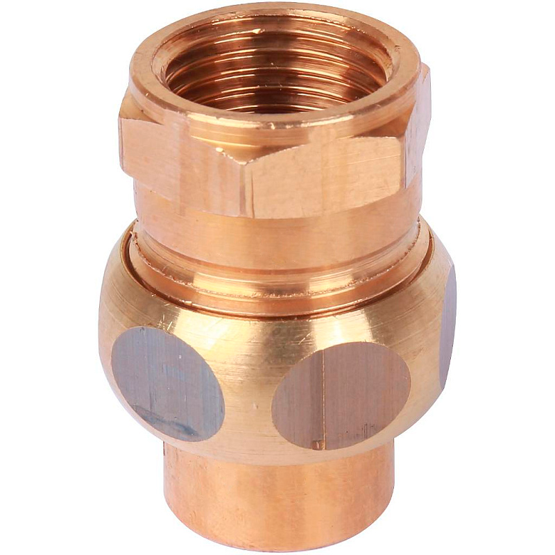 Американка (сгон) 22x1" ВР с плоской прокладкой под пайку SANHA 14330221