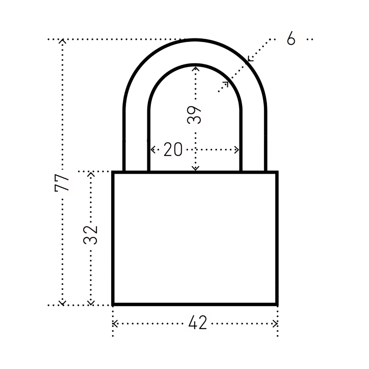 Замок навесной для чемоданов вс1л-20 оранжевый 2,8 мм (2 ключа) (1/40/480) "аллюр"