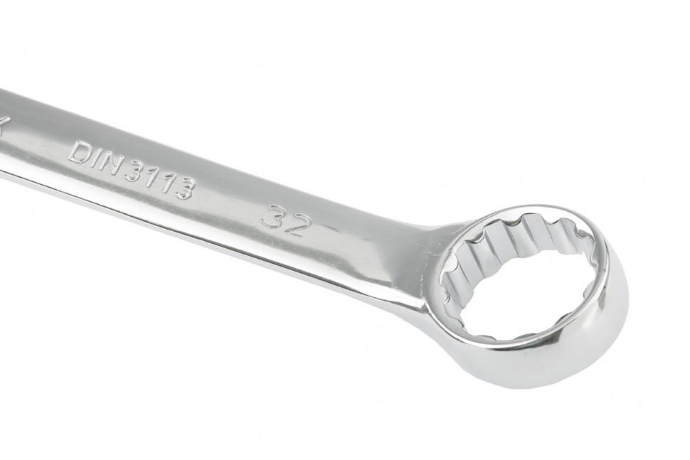 Ключ комбинированный, 32 мм, CrV, полированный хром Matrix (15167)