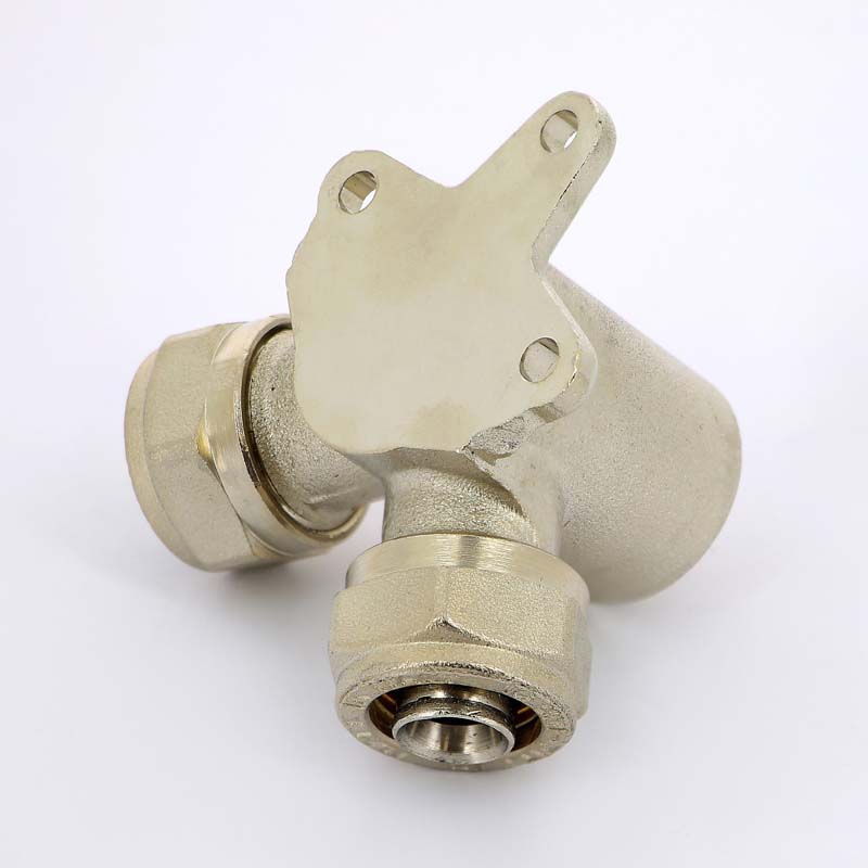 Водорозетка обжим 3-х плоскостная ВР 16 х 1/2" х 16 UNI-FITT для металлопластиковых труб