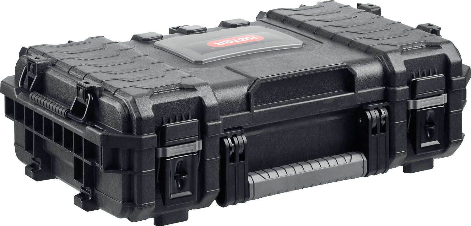KETER GEAR ORGANIZER, 560 х 345 х 128 мм, (22″), пластиковый ящик-органайзер с 7 съемными ячейками (38374)