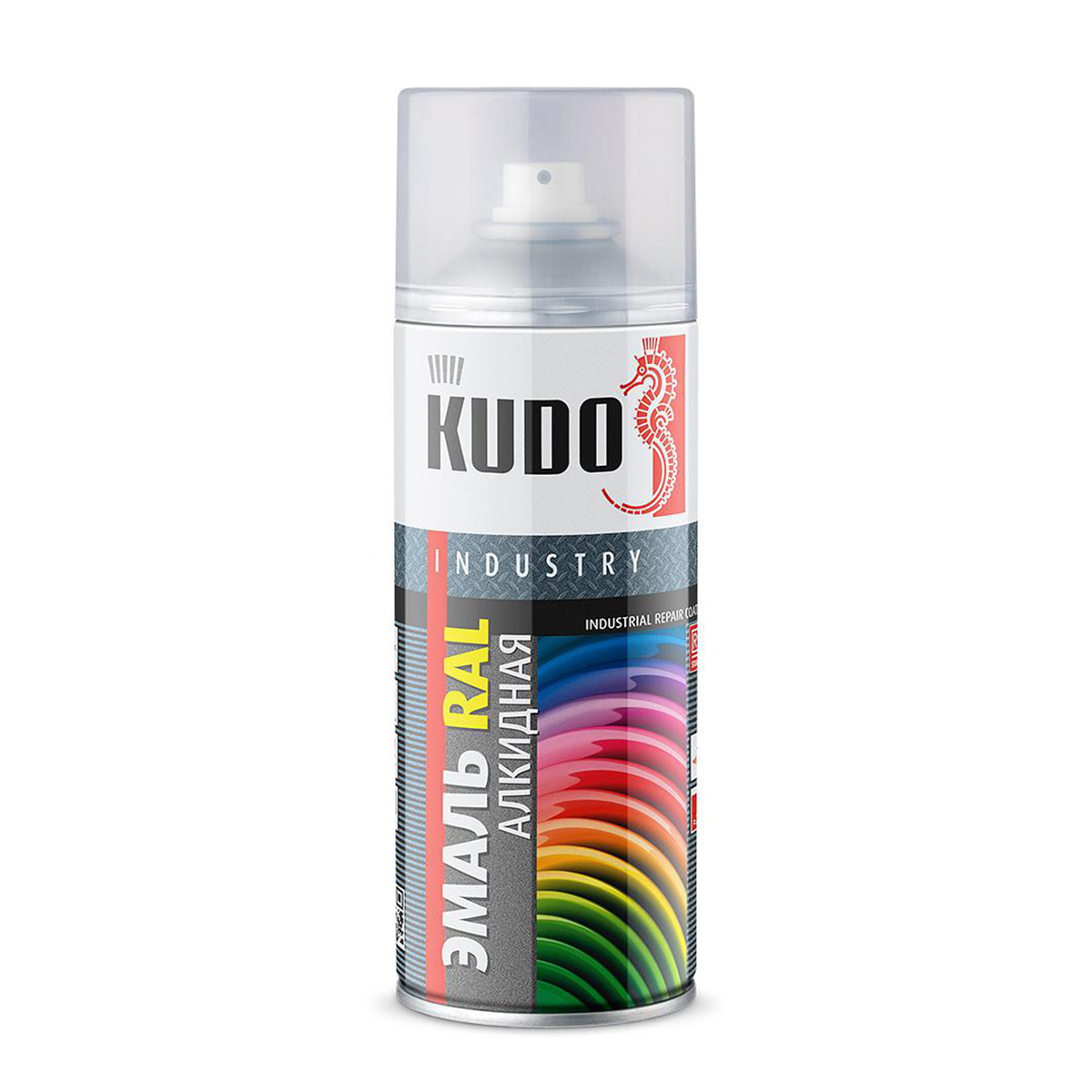 Краска аэрозоль ral 9005  реактивный черный 520 мл (6) "kudo" ku-09005