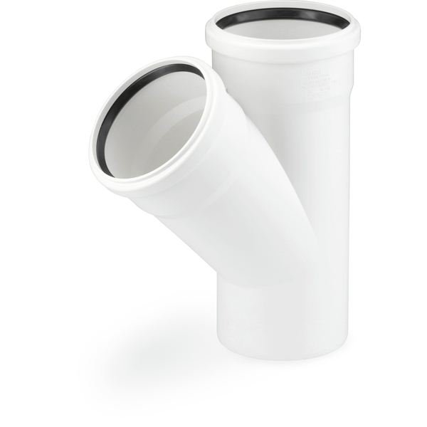 Тройник канализационный 45° RAUPIANO PLUS d=110 х 50 мм