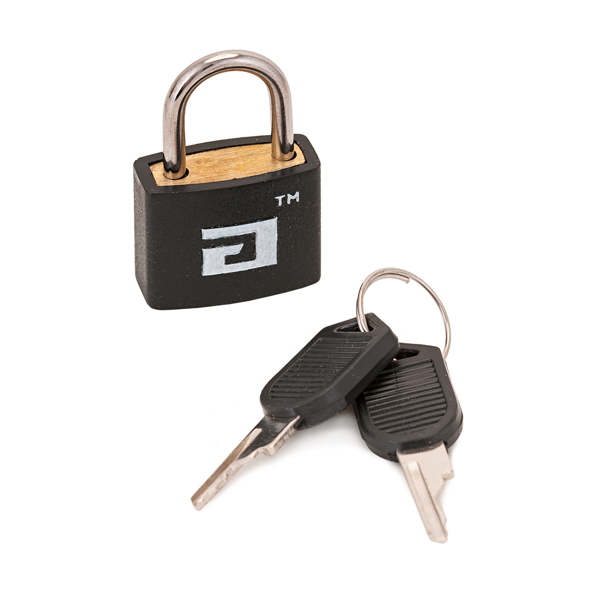 Замок навесной для чемоданов вс1л-20 чёрный 2,8 мм (2 ключа) (1/40/480) "аллюр"