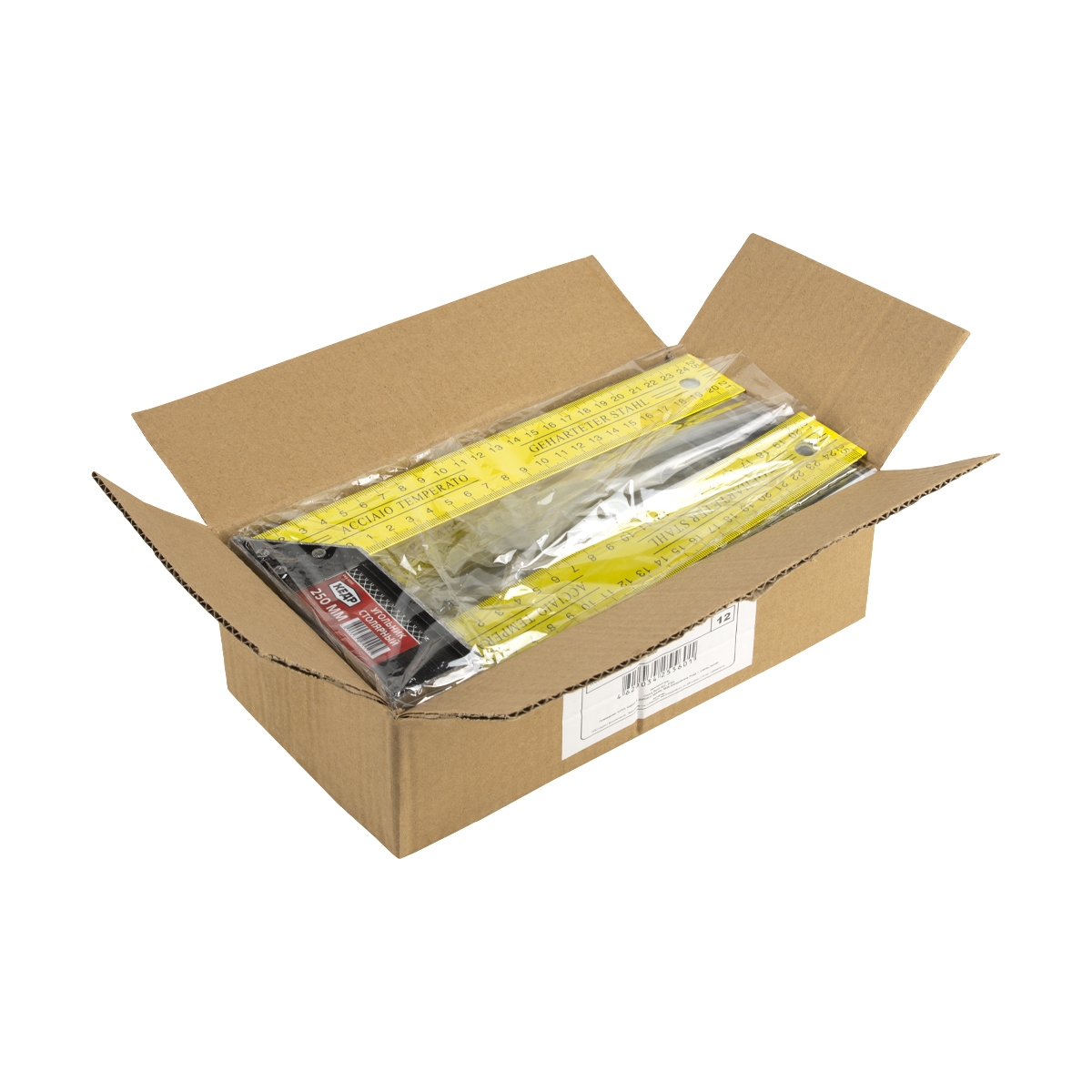 Угольник столярный 300 мм (1/12/120) "кедр"  060-0300