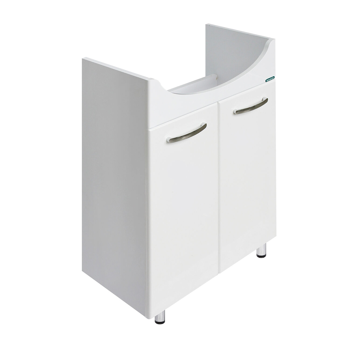 Тумба под раковину напольная "вега" 820*515*300 мм, белая "sanita" vgsacw55013f1