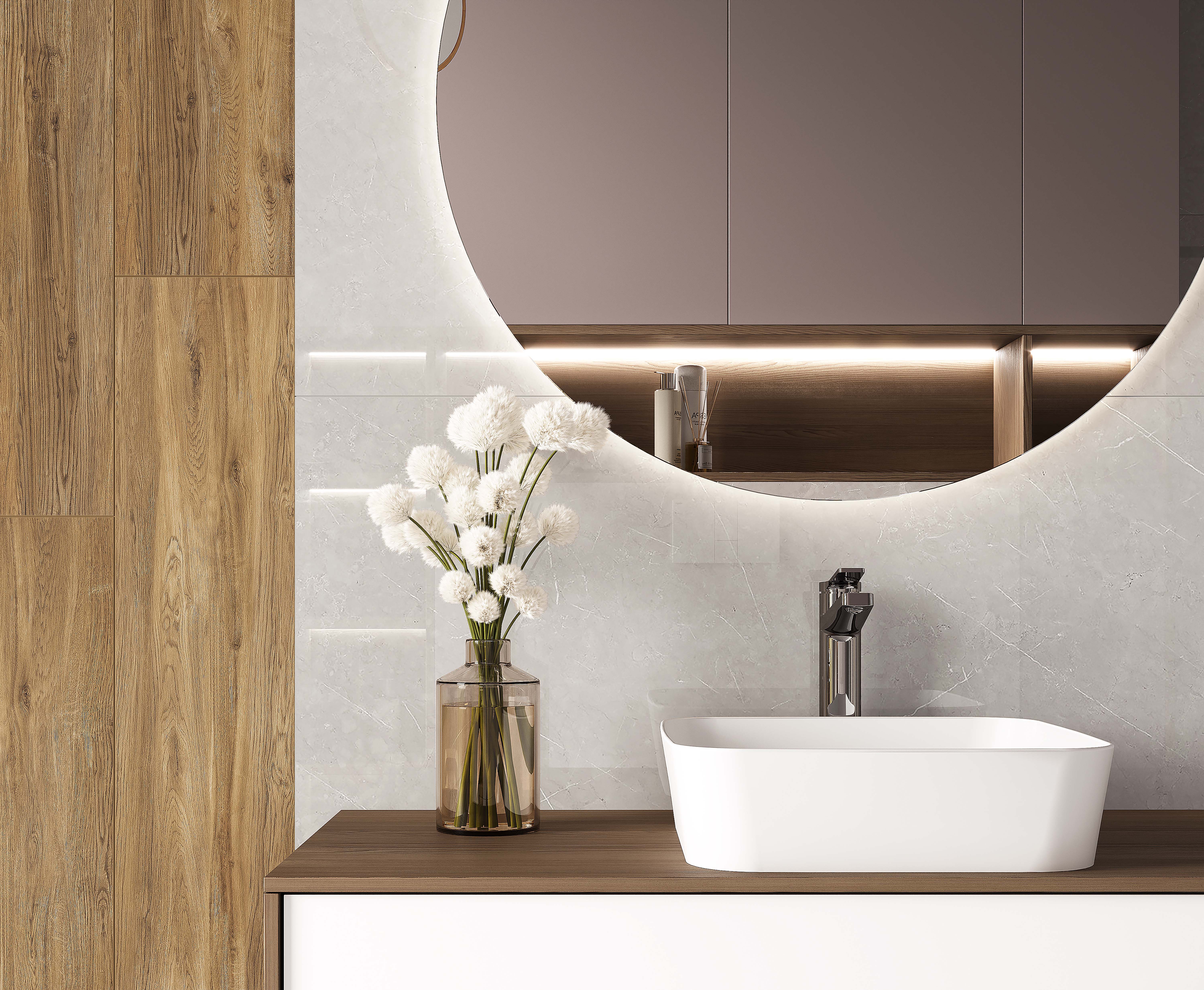 French smoke керамогранит светло-серый матовый 60x60