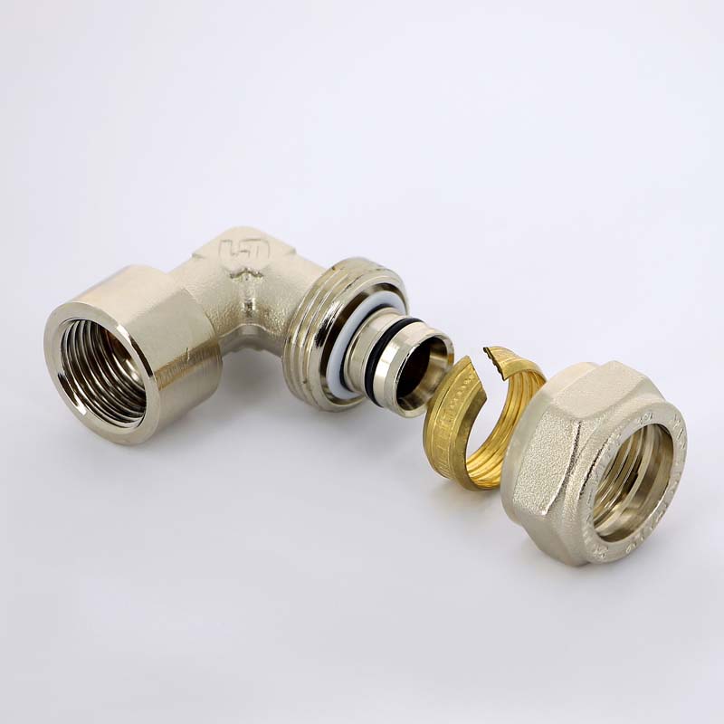 Угол обжимной ВР 20 х 1/2" 90° UNI-FITT для м/п труб