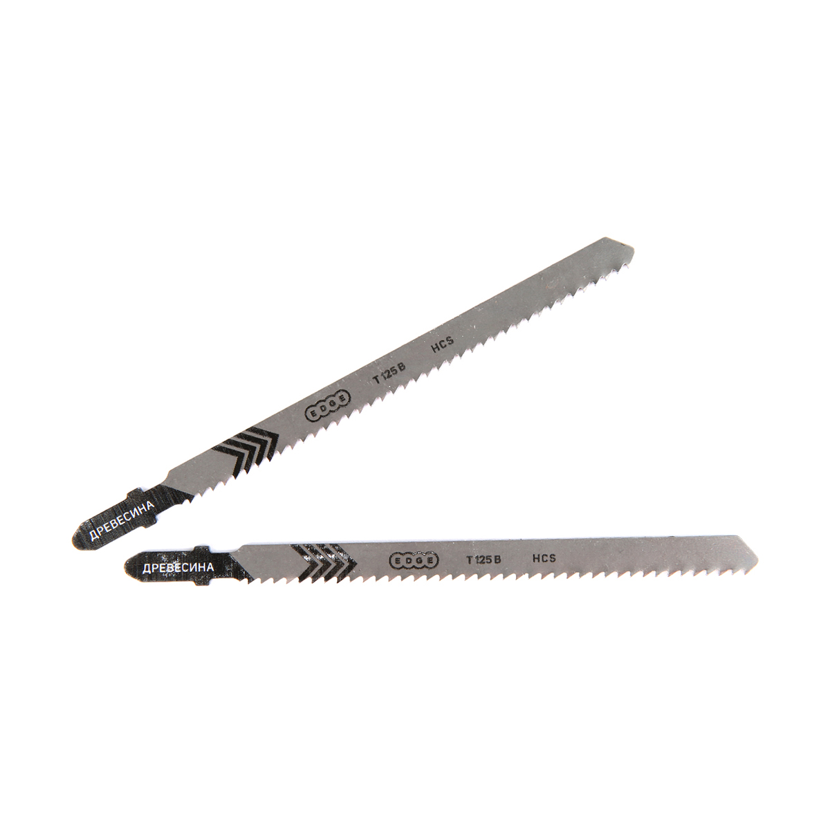 Пилки для лобзика по дереву t125b  2 шт. 100 мм (1/10) "edge by patriot" 814010011