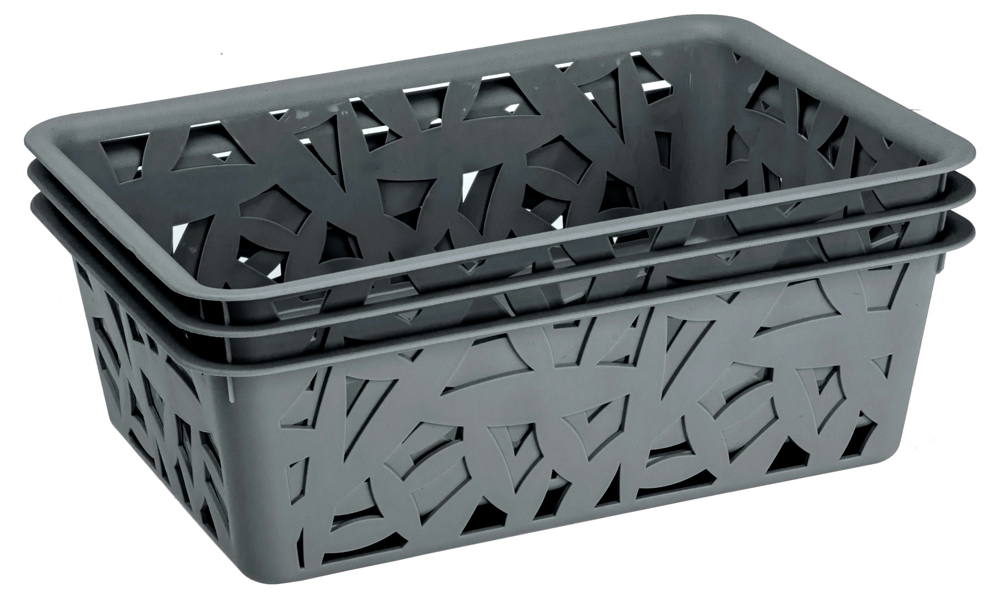 Корзины универс. набор 3 шт. (разм. m) (1/16) "бытпласт"