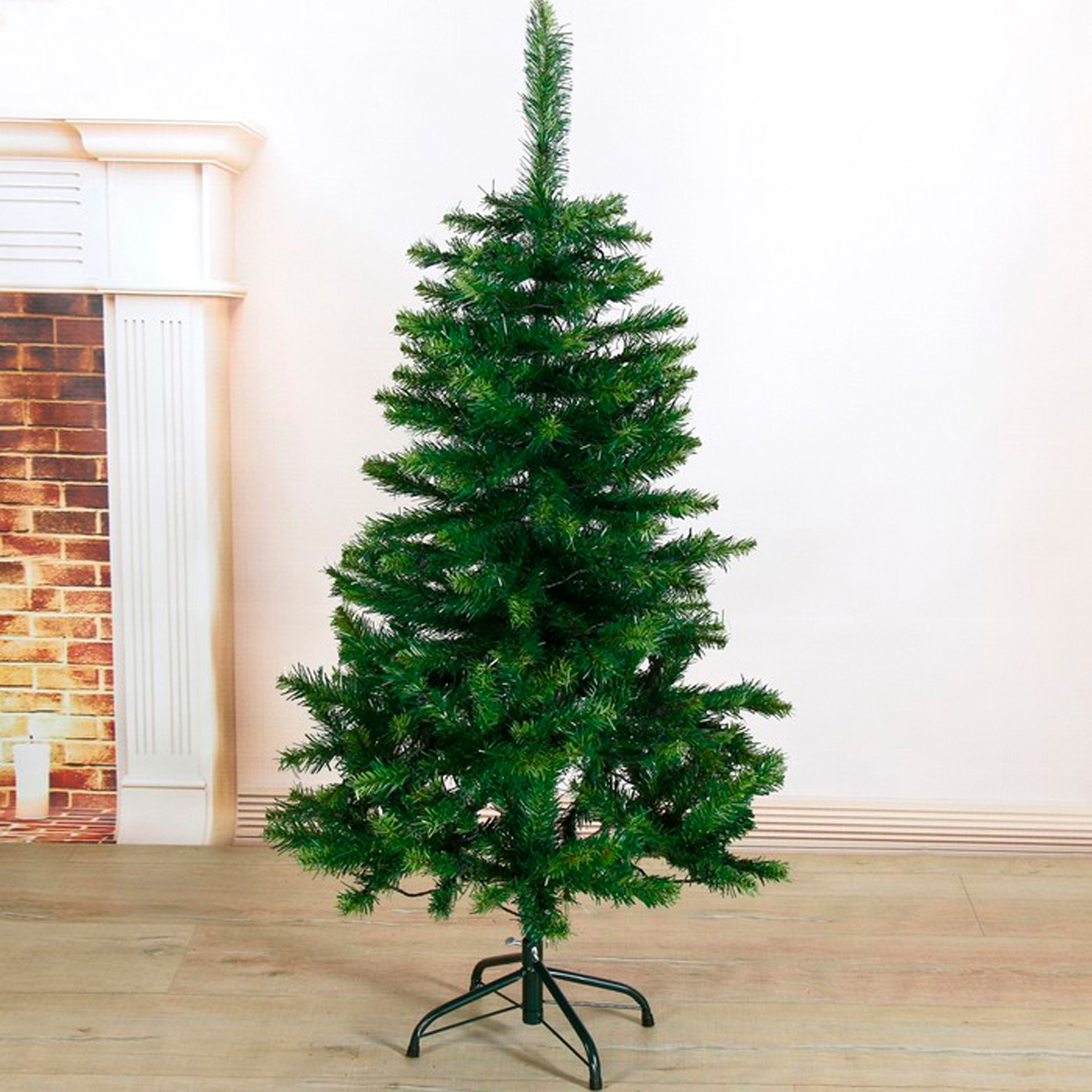 Ель декор. фиброоптич. sl726-120  120 см, 212 веток (зеленая) "зимнее волшебство" 1108617