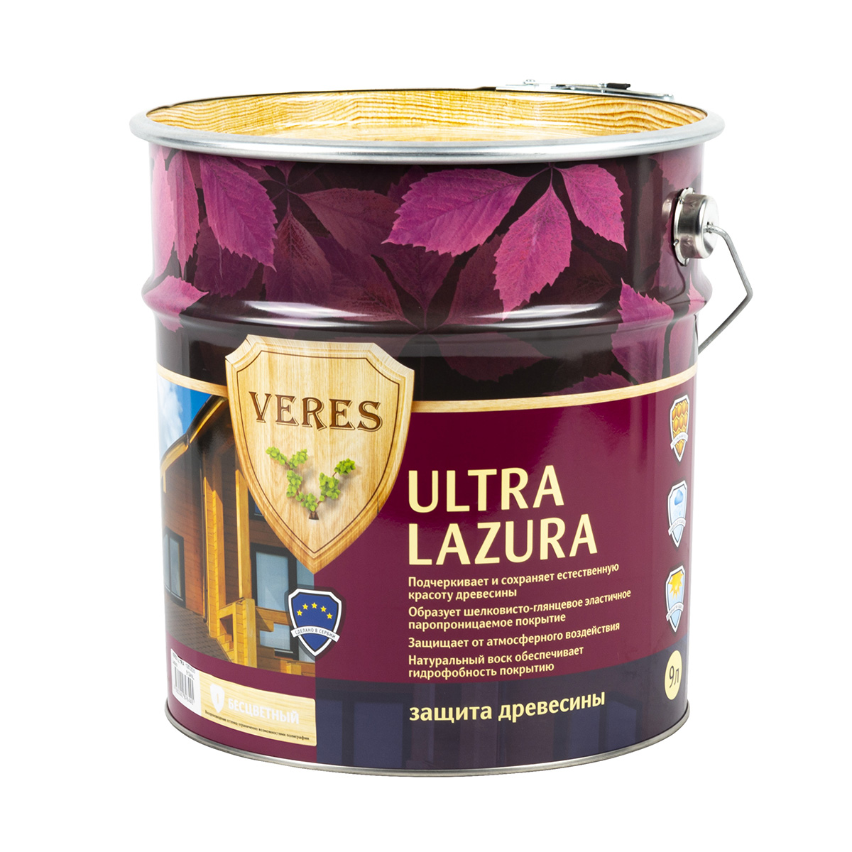 Верес ультра лазура № 1 бесцветный  9 л (1) "veres"