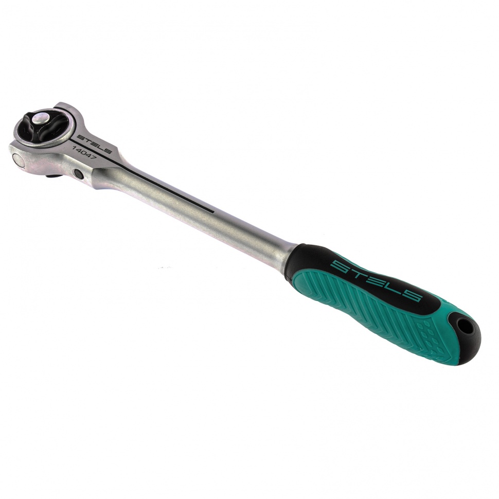 Ключ трещотка 1/2, 72 зуба, с быстрым сбросом, поворотная голова СrV Stels (14047)
