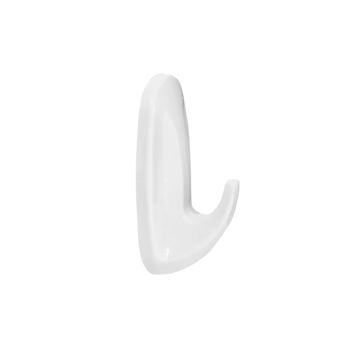 Крючки самокл. 3*8 см (набор 2 шт.) пласт. белые (1/12/36) "aviora" 302-201