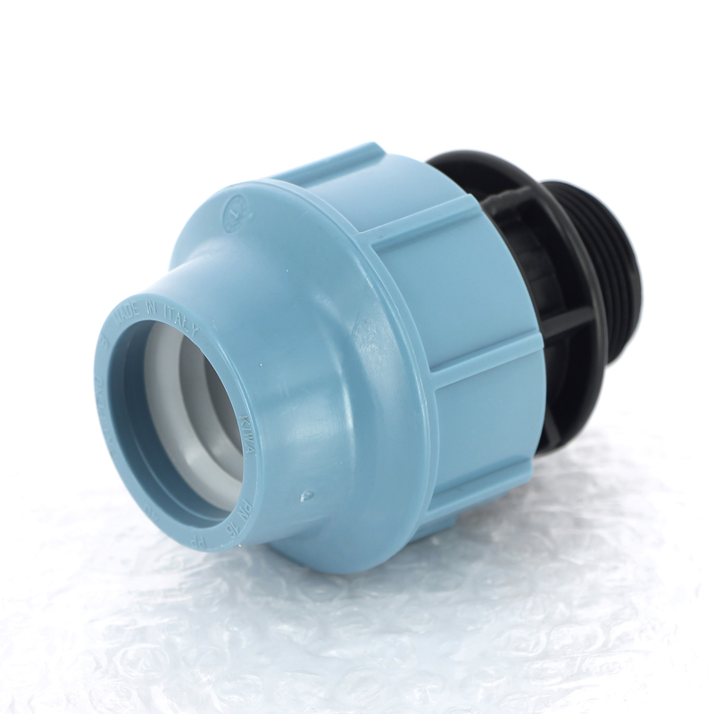 Муфта ПНД обжимная НР 40 х 1"1/4 для водопроводных труб UNIDELTA