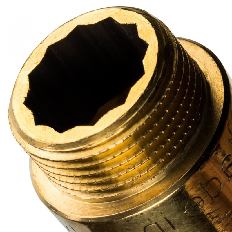 Удлинитель резьбовой ВН 3/4" x 70 мм латунь STOUT