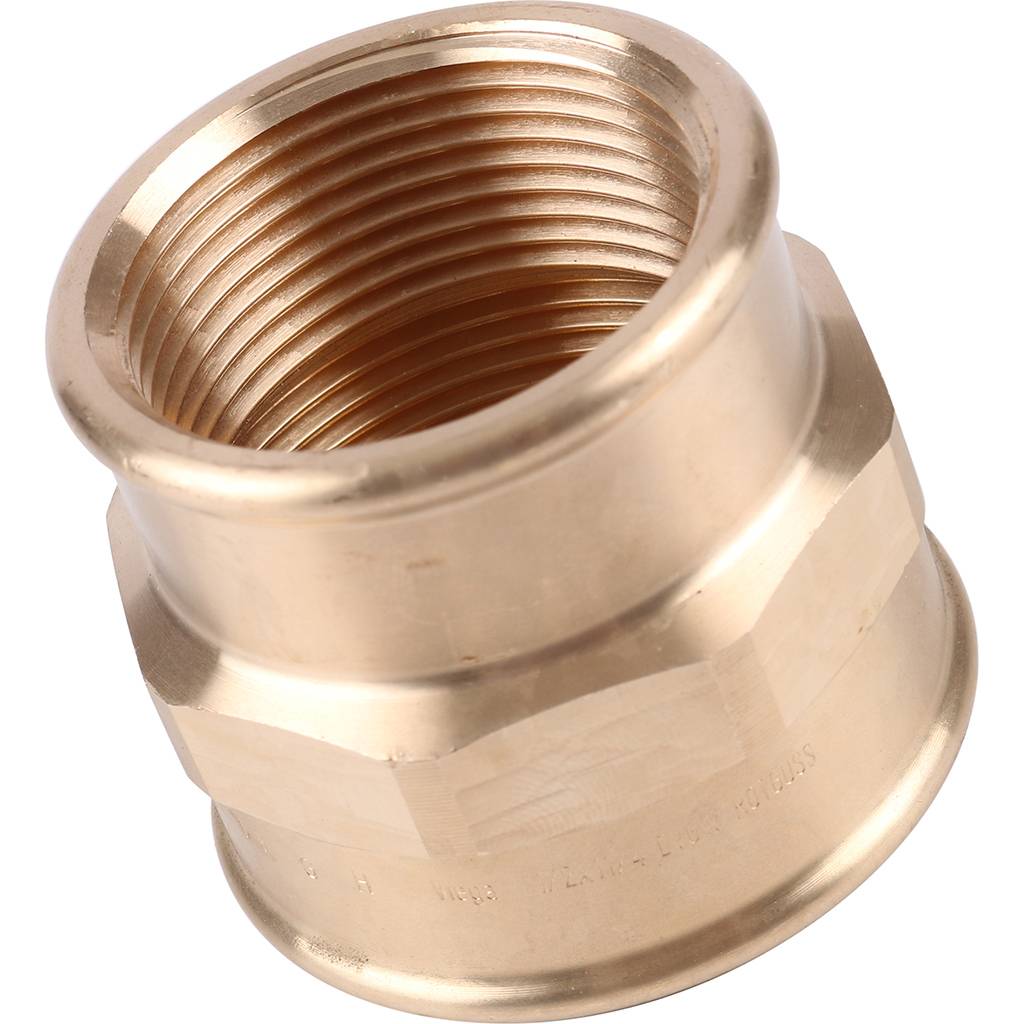 Муфта редукционная 1"1/2 x 1"1/4 резьбовая (ВР) бронза VIEGA (266394)