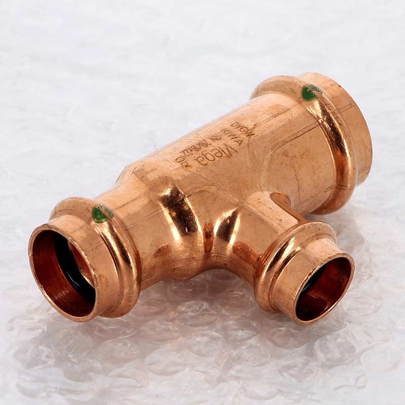 Тройник пресс медный Profipress VIEGA 28х18х22