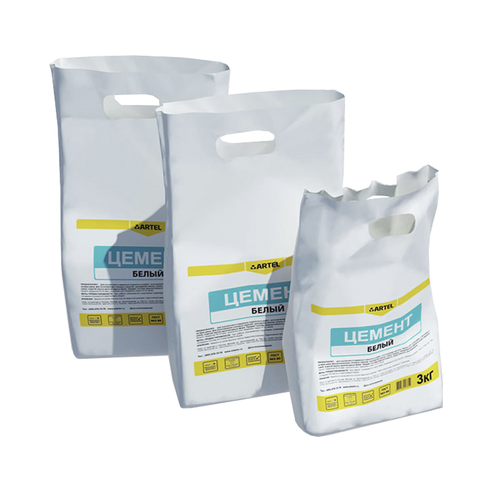 Цемент белый  3 кг (10) "артель"