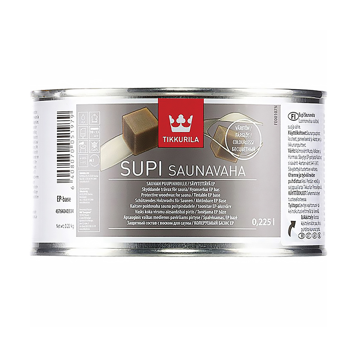 Супи саунаваха  0,225 л (1/3) защитный воск для саун "тиккурила"