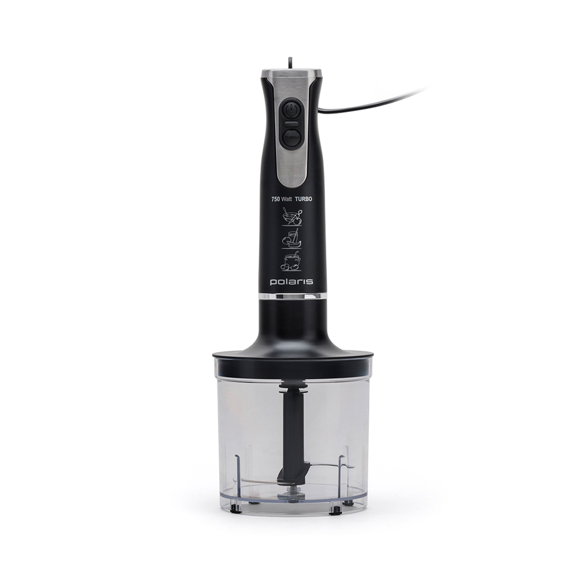 Блендер погружной phb 0742, 750 вт, 2 скорости (1/6) "polaris"