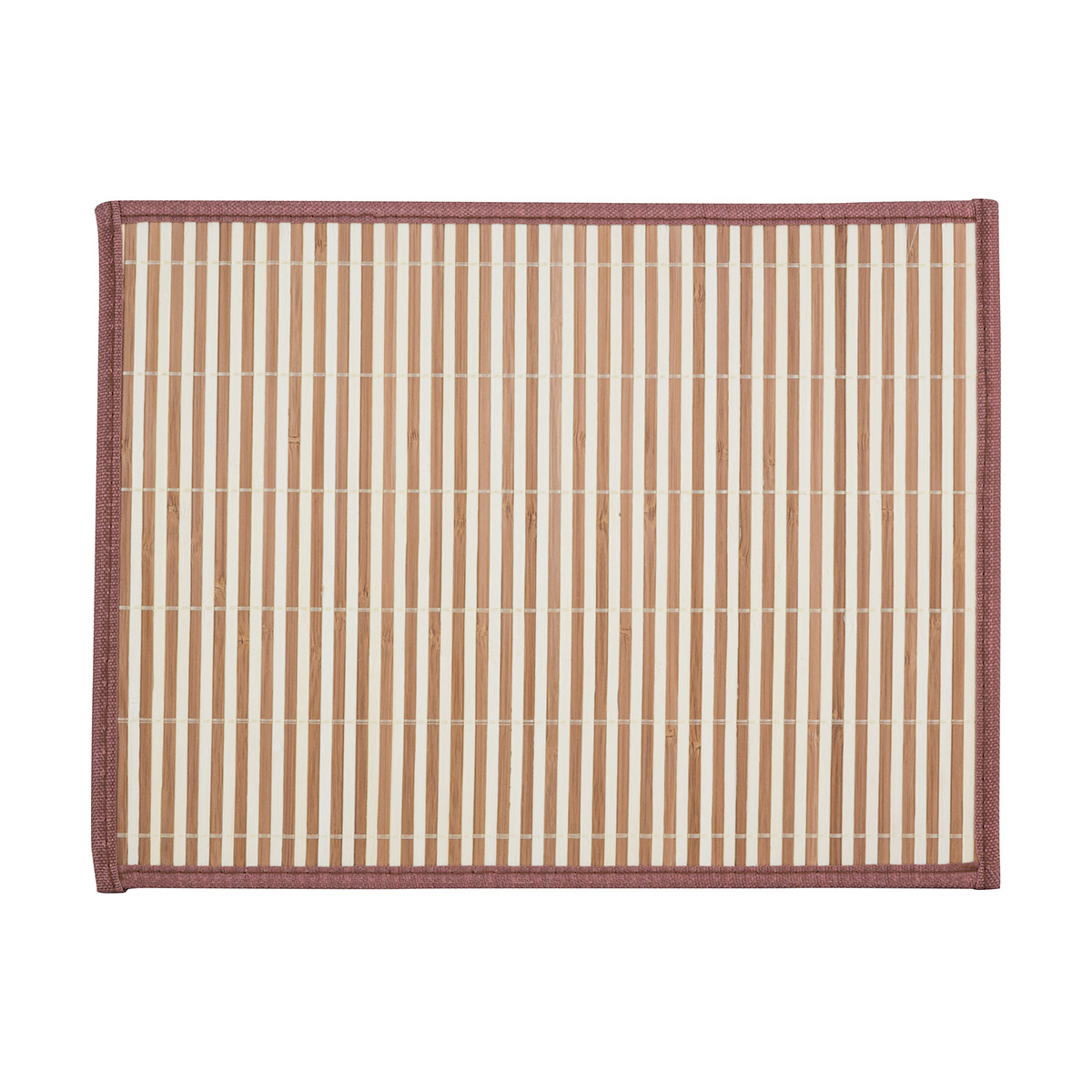 Салфетка сервировочная 30*40 см, бамбук белый/ коричневый (1/12/48) "рыжий кот" bm-06