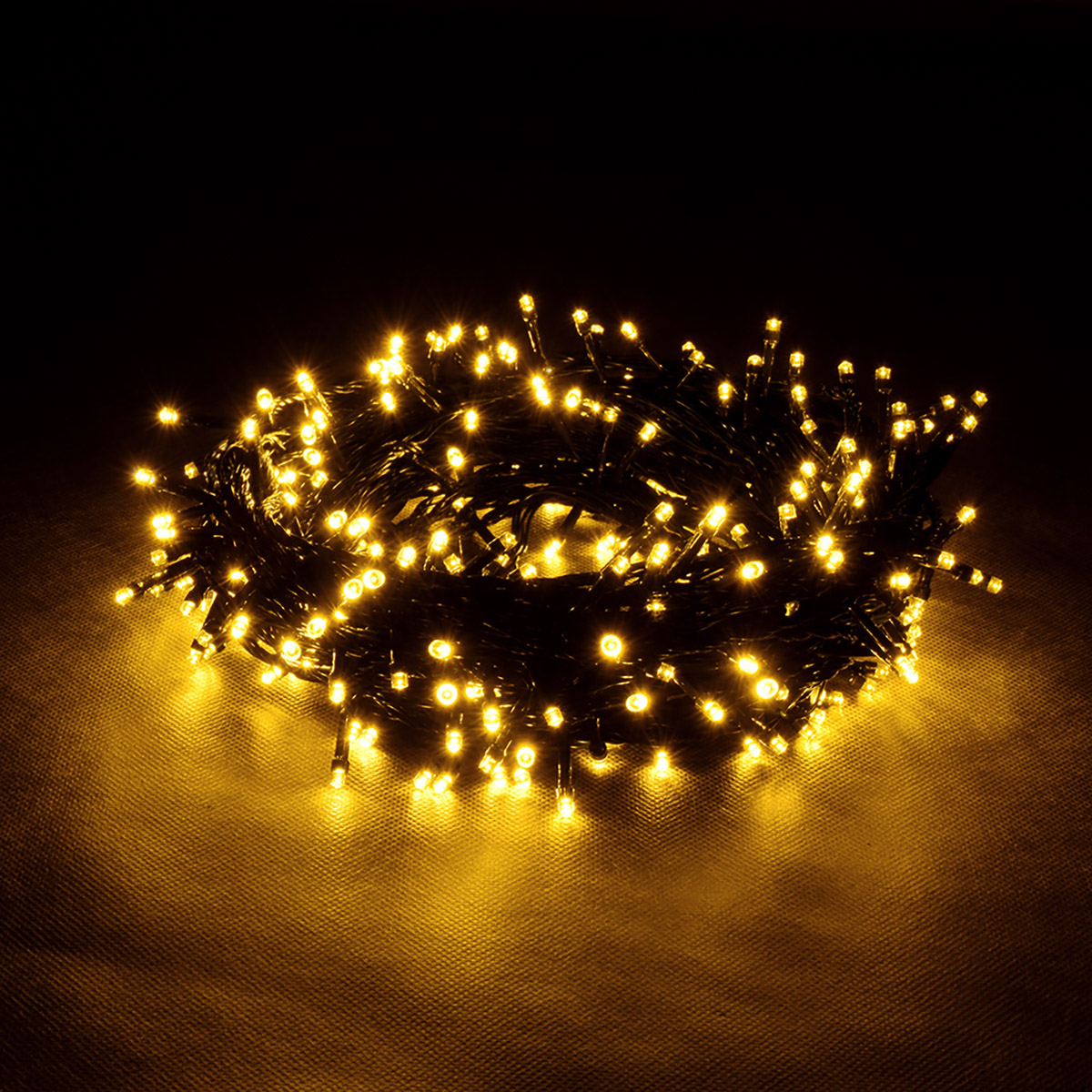 Электрогирлянда "нить" 20 м, 200 теплых ламп, 8 реж. (1/20) "vegas"
