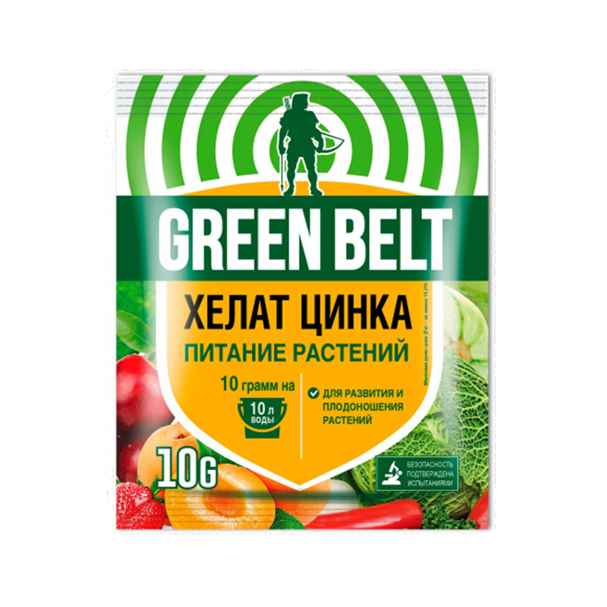 Удобрение "хелат цинка" 10 г (1/100) "green belt"