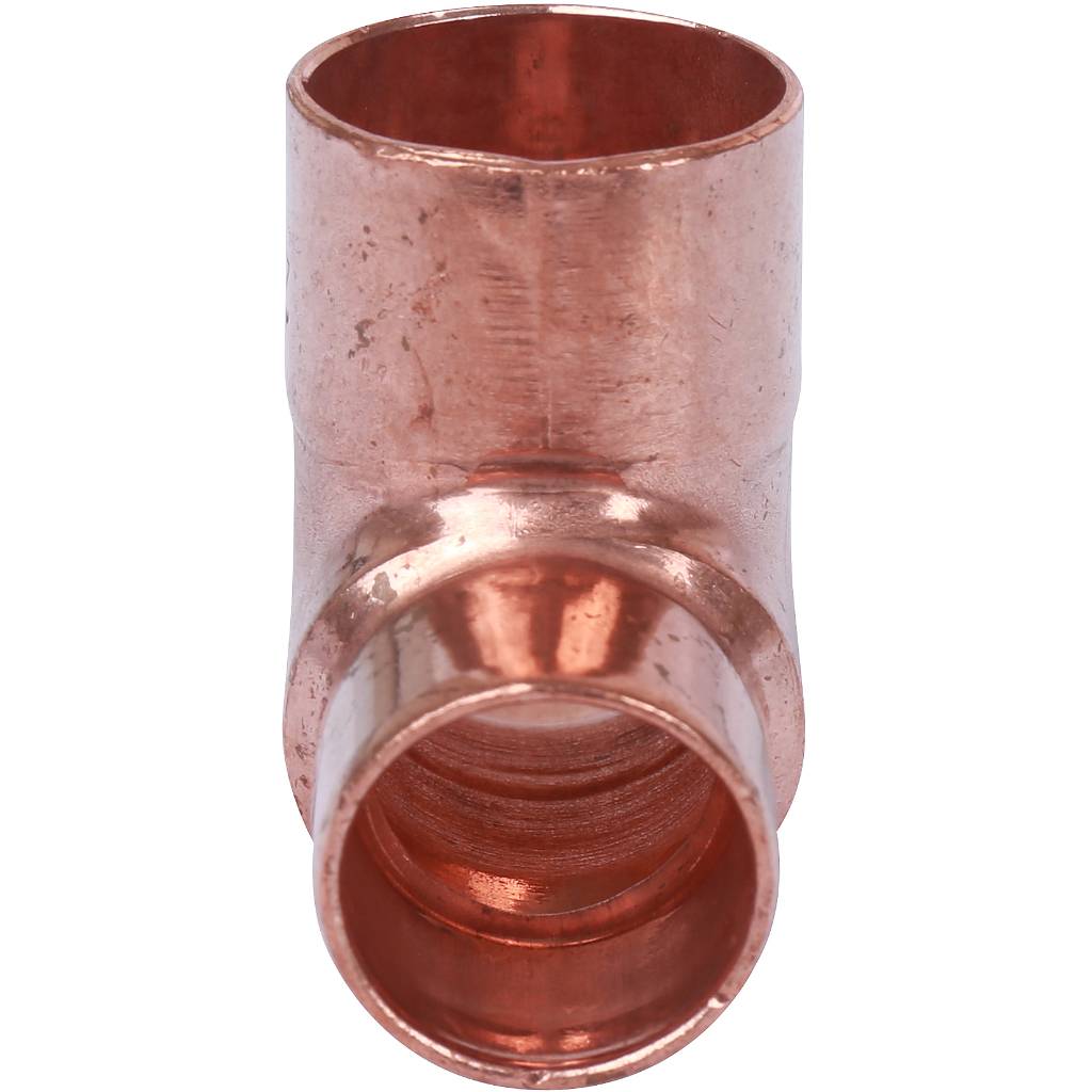 Тройник переходной 42х42х28 мм медный под пайку SANHA 15130424228