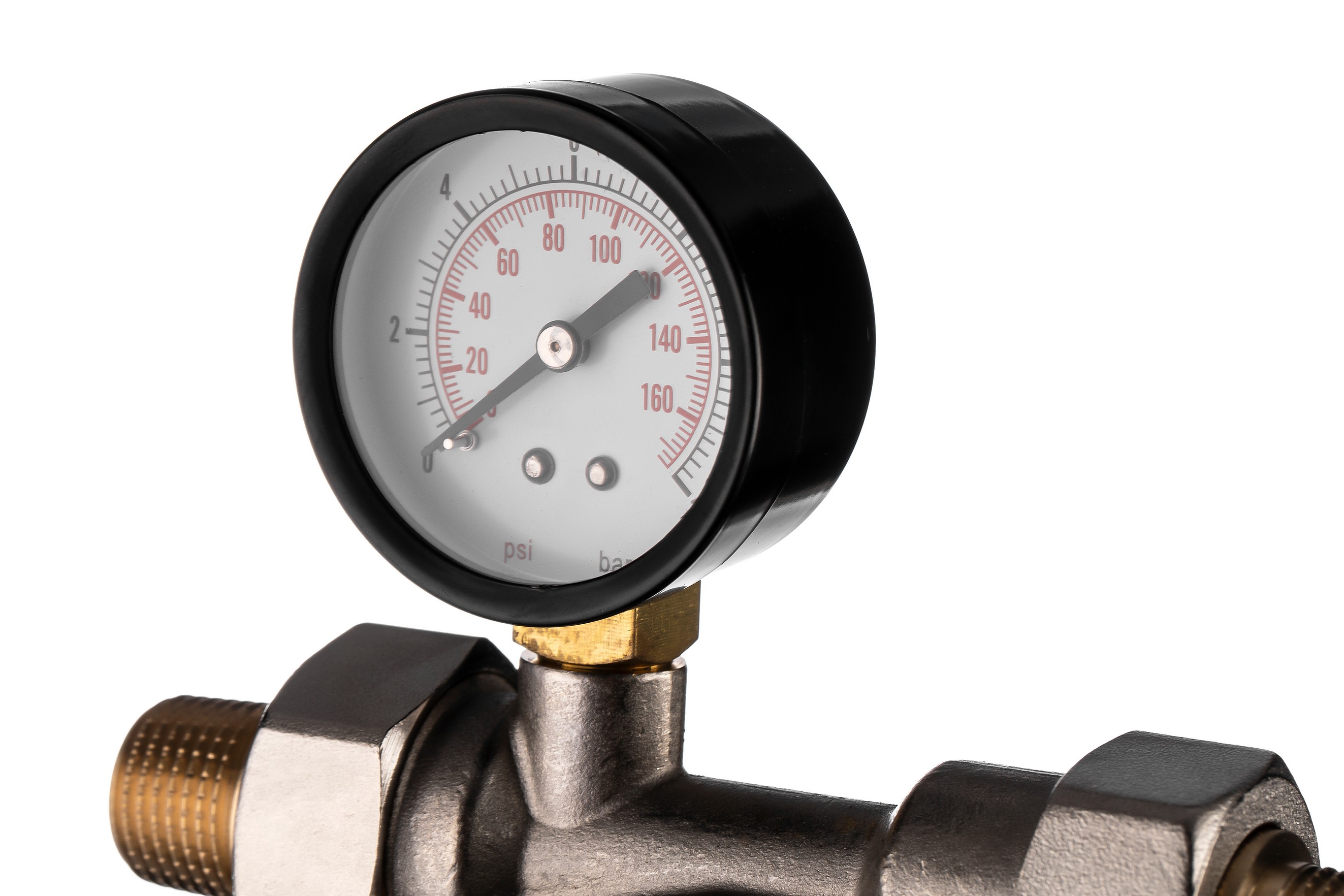 Фильтр магистральный промывной Гейзер Бастион 112 1/2" для ХВС с манометром