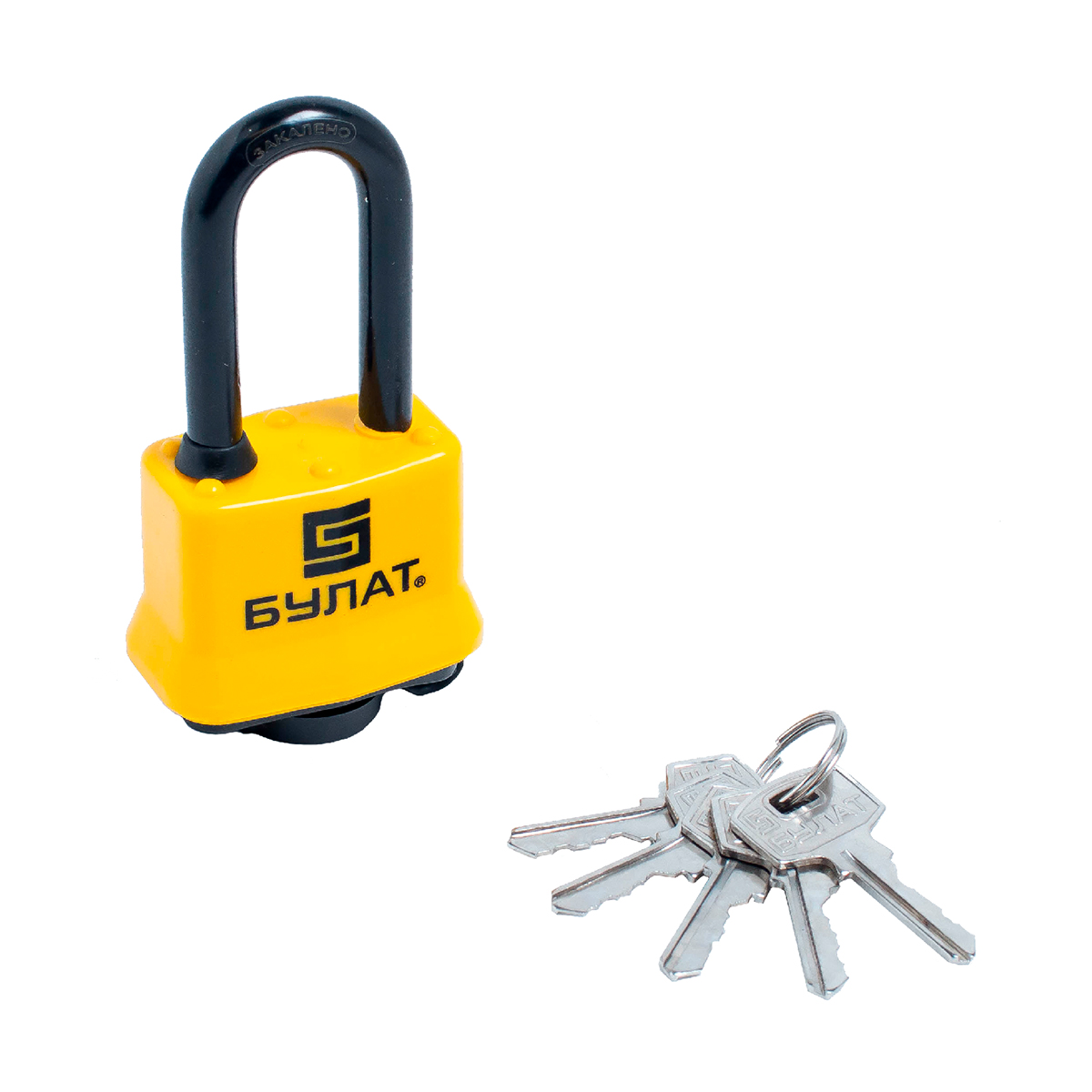 Замок навесной всепогодный вс 0340-01  8 мм (5 ключей, длинная дужка) (1/6/36) "булат"